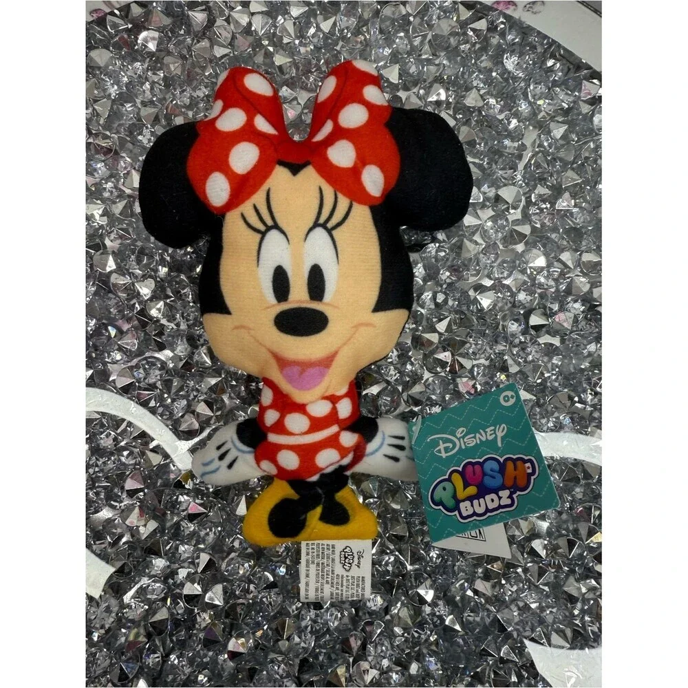 Disney plush toy Minnie Mouse Red, White, Black Plush with Yellow Shoes